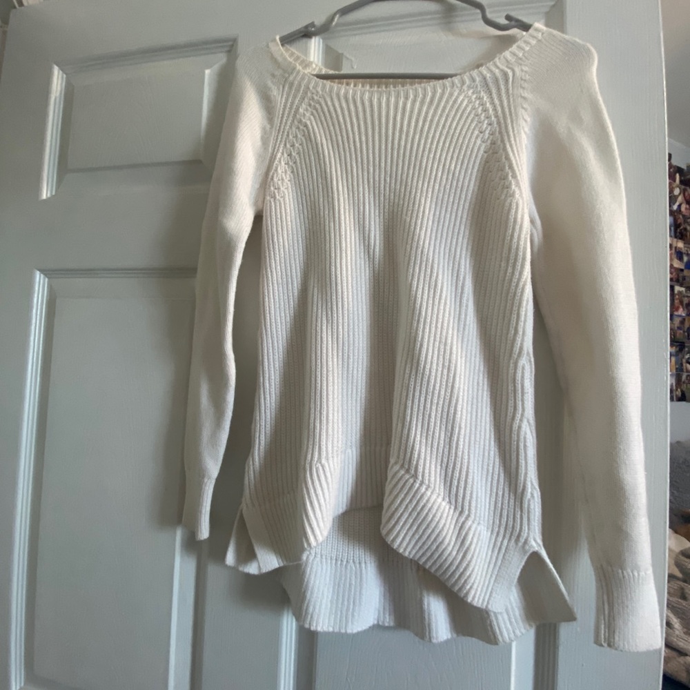 loft white sweater